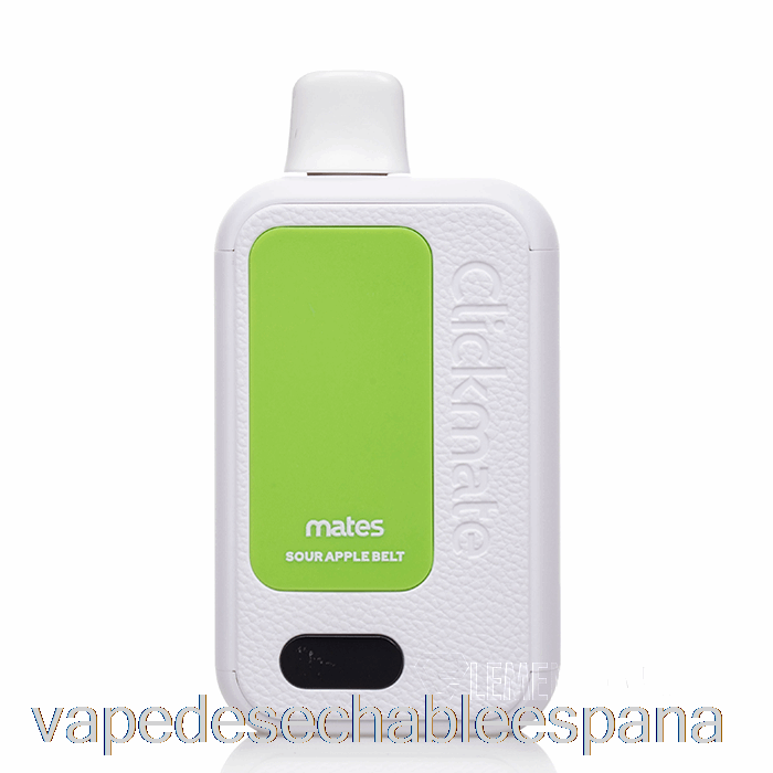 Vape Desechable España 7 Daze Clickmate 15000 Kit Desechable Sour Apple Cinturón